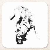 Beantragte Auszeichnung - Labrador Sketch Rechteckiger Pappuntersetzer (Vorderseite)