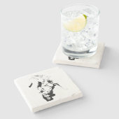 Beantragte Auszeichnung - Labrador Sketch Steinuntersetzer (Seitenansicht)