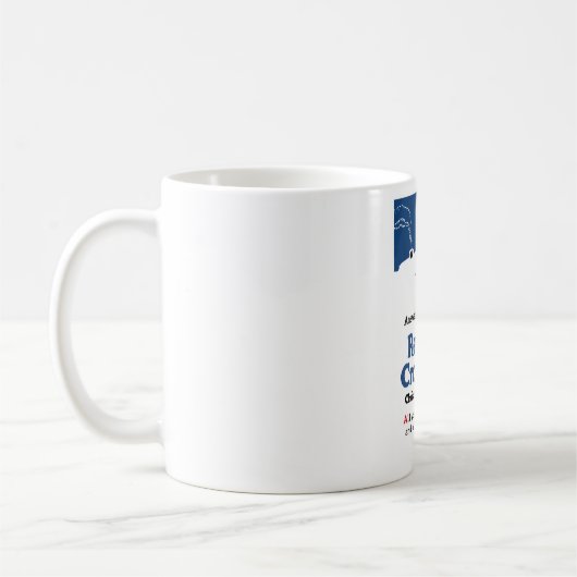 Beantworten Sie das Kreuz-WeihnachtsAppell Kaffeetasse (Links)