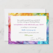 Beantworten Sie online Ethereal Bloom RSVP Karte (Rückseite)