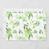 Beantwortete Ankündigung der Schwangerschaft (Rückseite)