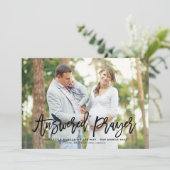 Beantwortete Ankündigung zur Gebetsskriptsprache S (Stehend Vorderseite)