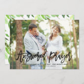 Beantwortete Ankündigung zur Gebetsskriptsprache S (Vorne/Hinten)