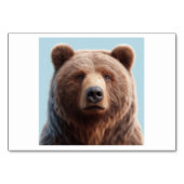 Bear (곰) - Koreanische Flash Cards Tischnummer (Vorderseite)