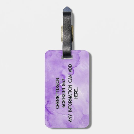 Bear 01 Kids Gepäckanhänger (Rückseite vertikal)