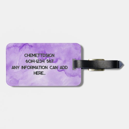 Bear 01 Kids Gepäckanhänger (Rückseite horizontal)