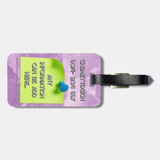 Bear 04 Kids Gepäckanhänger (Rückseite horizontal)