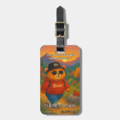 Bear 06 Kids Gepäckanhänger (Vorderseite vertikal)