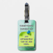 Bear 06 Kids Gepäckanhänger (Rückseite vertikal)