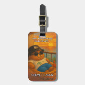 Bear 07 Kids Gepäckanhänger (Vorderseite vertikal)