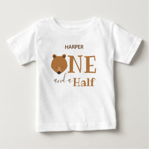 Bear 18 Monate Eineinhalb Geburtstag Baby T-shirt
