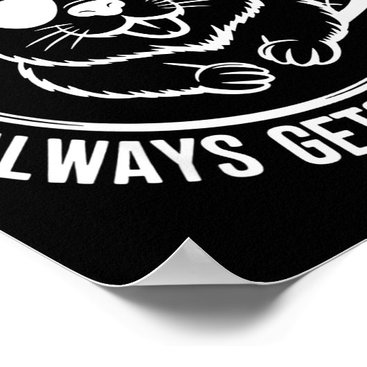 Bear A Clean Beaver Always Gets More Wood  Poster (Ecke)