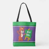 Bear ABC"S School Student Teacher Tote Bag Tasche (Rückseite)