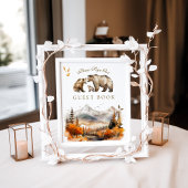 Bear Adventure Fall Mountain Baby Shooter Poster