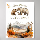 Bear Adventure Fall Mountain Baby Shooter Poster (Vorne)