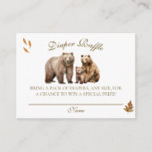 Bear Adventure Fall Mountains Neutrale Babydusche Begleitkarte (Vorderseite)