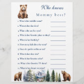 Bear Adventure Snow Mountain, der Mommy Best kennt Flyer (Vorne)