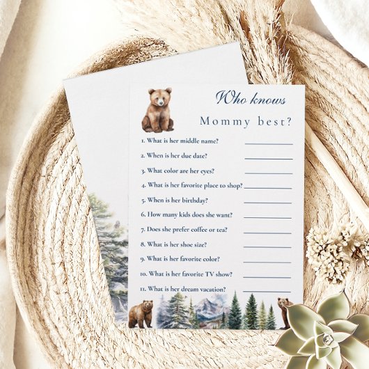 Bear Adventure Snow Mountain, der Mommy Best kennt Flyer