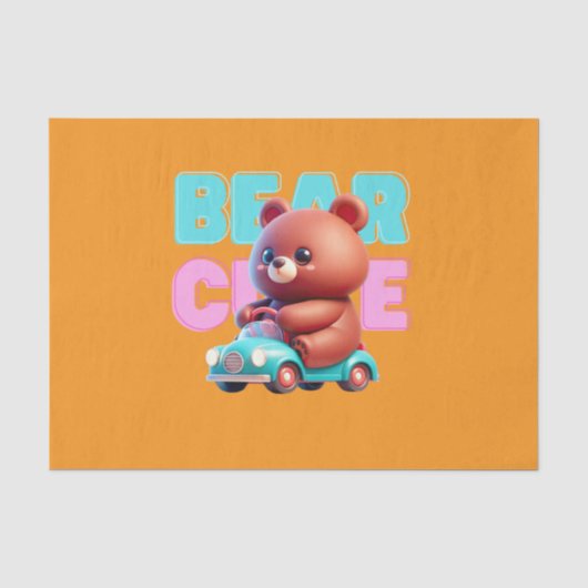 Bear Adventure Tissue Paper Seidenpapier (Vorderseite)