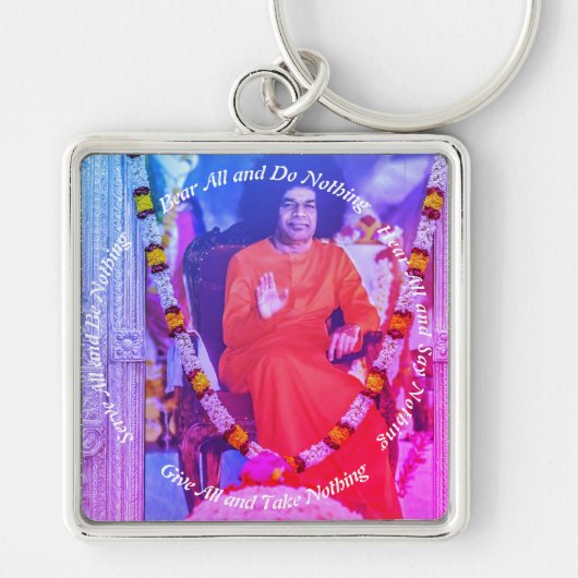 Bear all Porte-Clés Carré Premium Grand - Schlüsselanhänger (Vorne)