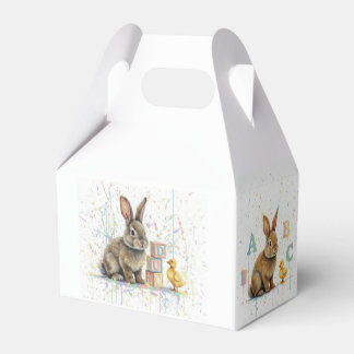 Bear and Bunny Favor Box Geschenkschachtel