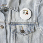 Bear And Deer Conversation Funny Wildlife Design  Button (Beispiel)