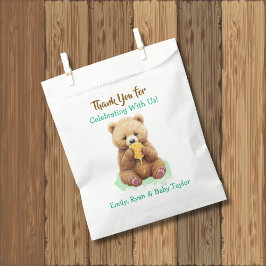 Bear and Honey Themed Thank You Baby Shower Geschenktütchen
