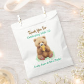 Bear and Honey Themed Thank You Baby Shower Geschenktütchen (Ausgeschnitten)