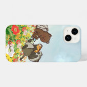 Bear and Raccoon Flower Picnic – iPhone Case iPhone Hülle (Rückseite (Horizontal))