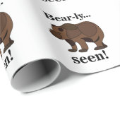 Bear Animal Funny Humor Quote Geschenkpapier (Rolleneckpunkt)