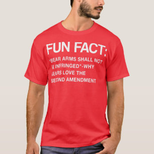 Bear Arms Shall Not Be Infringed Funny Animal Pun T-Shirt