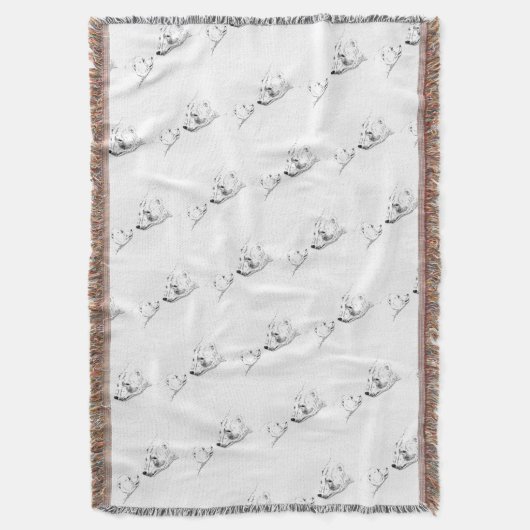 Bear Art Blanket Mutter & Cub Bärenwirbel Blanket Decke (Vorderseite Vertikal)