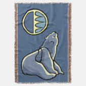 Bear Art Blanket Native Baby Bear Throw Blanket Decke (Vorderseite Vertikal)