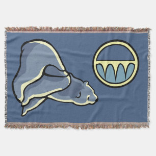 Bear Art Blanket Native Baby Bear Throw Blanket Decke