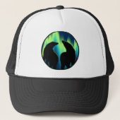 Bear Art Caps Aurora Native Art Beats Caps Truckerkappe (Vorderseite)