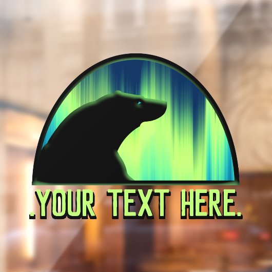 Bear Art Decal Custom Tribal Bear Art Window Fensteraufkleber (Blatt 2)