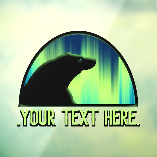 Bear Art Decal Custom Tribal Bear Art Window Fensteraufkleber (Blatt 3)