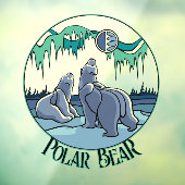 Bear Art Decal Custom Tribal Bear Art Window Fensteraufkleber (Blatt 3)