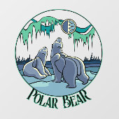 Bear Art Decal Custom Tribal Bear Art Window Fensteraufkleber (Blatt)