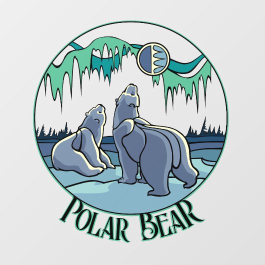 Bear Art Decal Custom Tribal Bear Art Window Fensteraufkleber (Blatt)