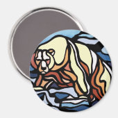 Bear Art Kühlschrankmagnet Wildlife Art Magnete (Vorderseite/Rückseite)
