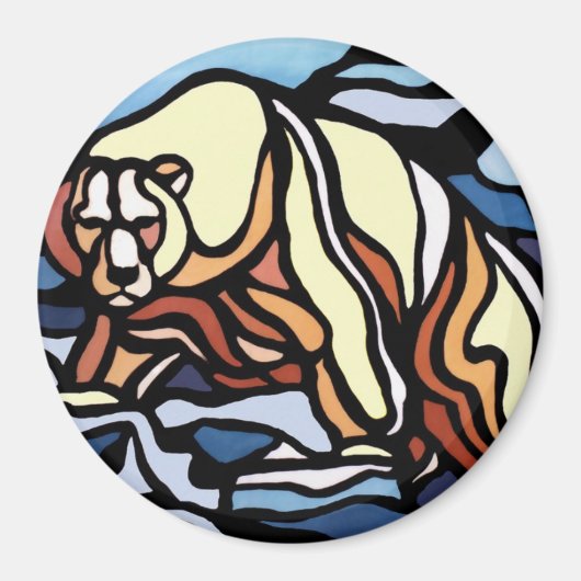 Bear Art Kühlschrankmagnet Wildlife Art Magnete (Vorne)