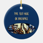 Bear Art Ornament Personalisierte Bärendekoration (Hinten)