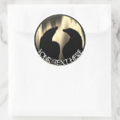 Bear Art Stickers Northern Lights Bear Stickers (Tasche)