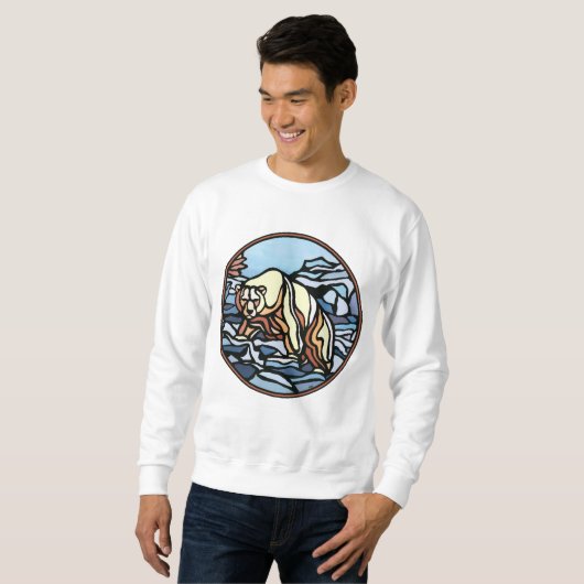Bear Art Sweatshirt Unisex Native Bear Shirts (Vorne ganz)