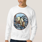 Bear Art Sweatshirt Unisex Native Bear Shirts (Vorderseite)