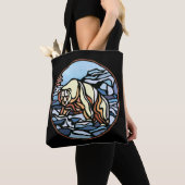 Bear Art Tote Bag Polar Bear Art Shopping Bag Tasche (Von Nahem)
