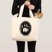 Bear Art Tote Bag Tribal Wilhelm Tell Jumbo Stoffbeutel (Vorderseite (Produkt))
