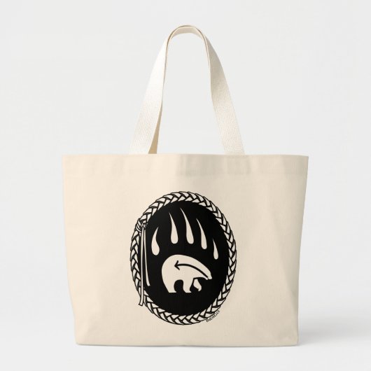 Bear Art Tote Bag Tribal Wilhelm Tell Jumbo Stoffbeutel (Vorne)