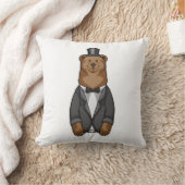 Bear as Groom with Jacket Kissen (Decke)